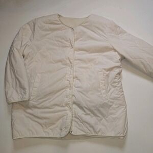 UGG Koolaburra Womens  Jacket Reversible Sherpa Fleece Puffer Jacket XXL Cream E